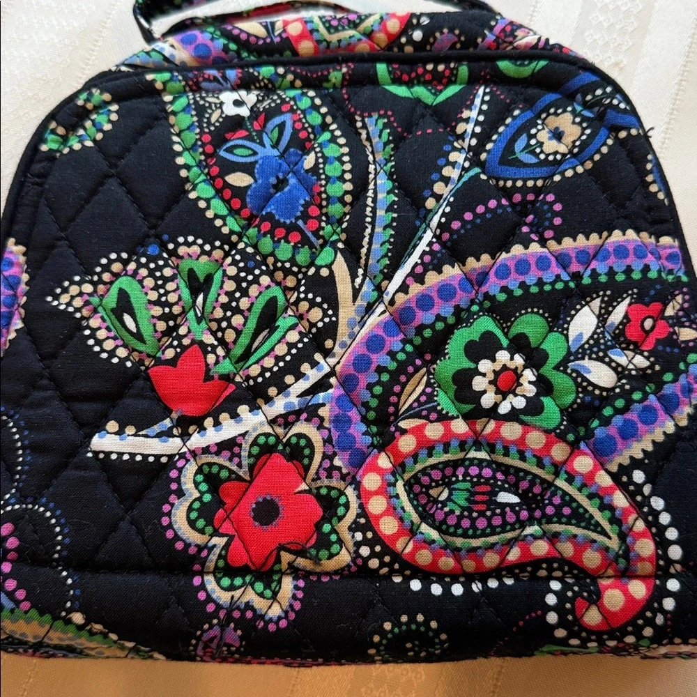 Vera Bradley Black Kiev Paisley Travel Jewelry Organizer NWOT (retired print) - Picture 4 of 11